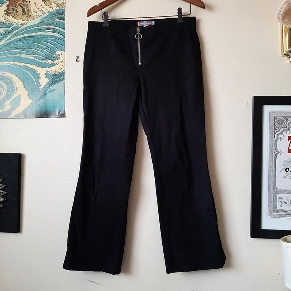 Urban Outfitters Zip Front Flare Pants - Picture 1 of 2